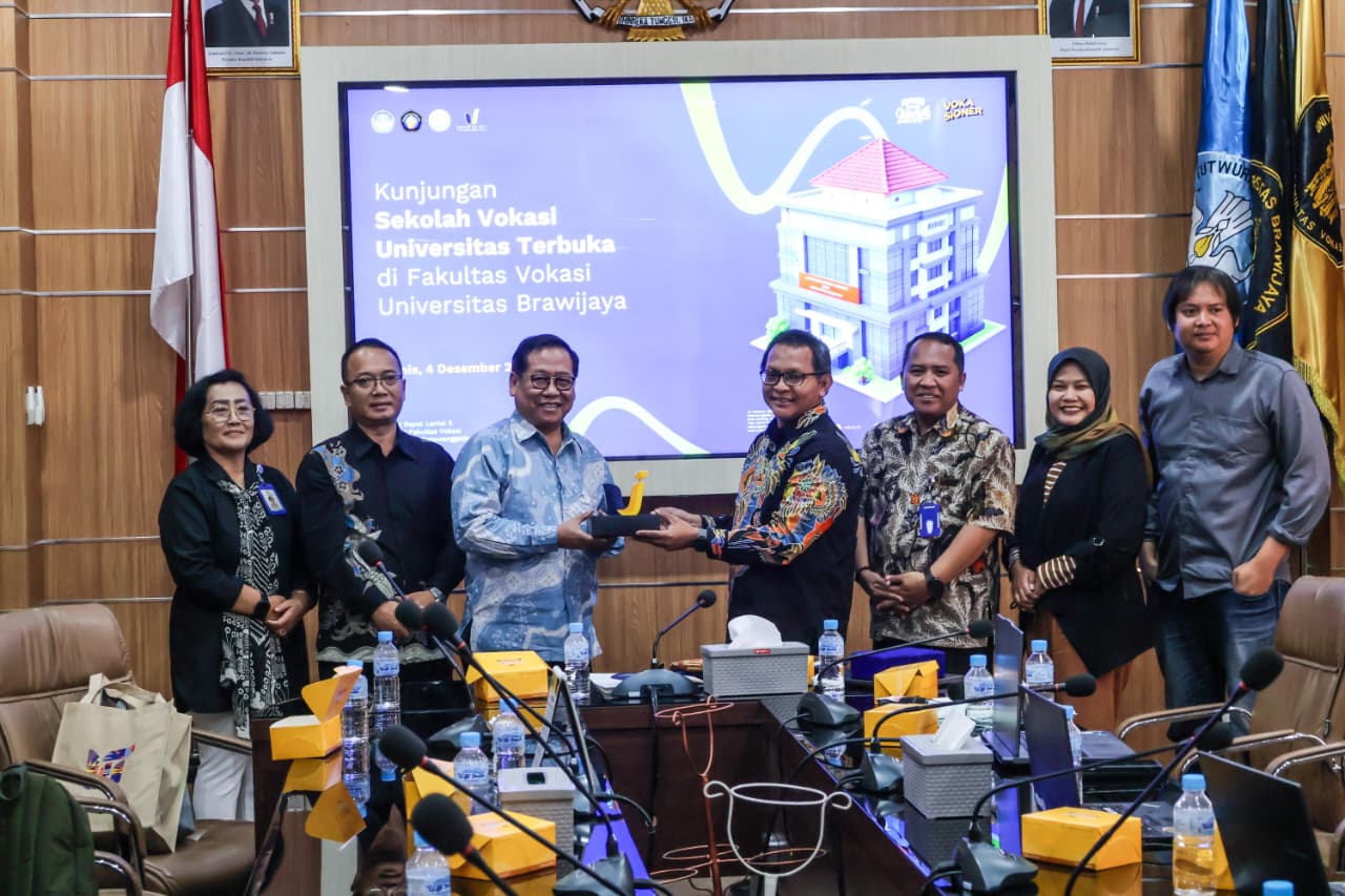 Sekolah Vokasi Universitas Terbuka Lakukan Benchmarking ke Fakultas Vokasi Universitas Brawijaya